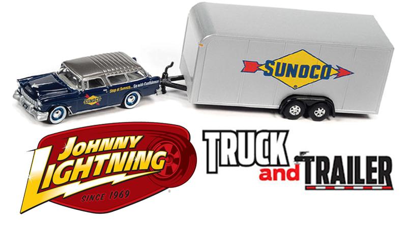Johnny Lightning 1:64 Truck and Trailer - Chevrolet India