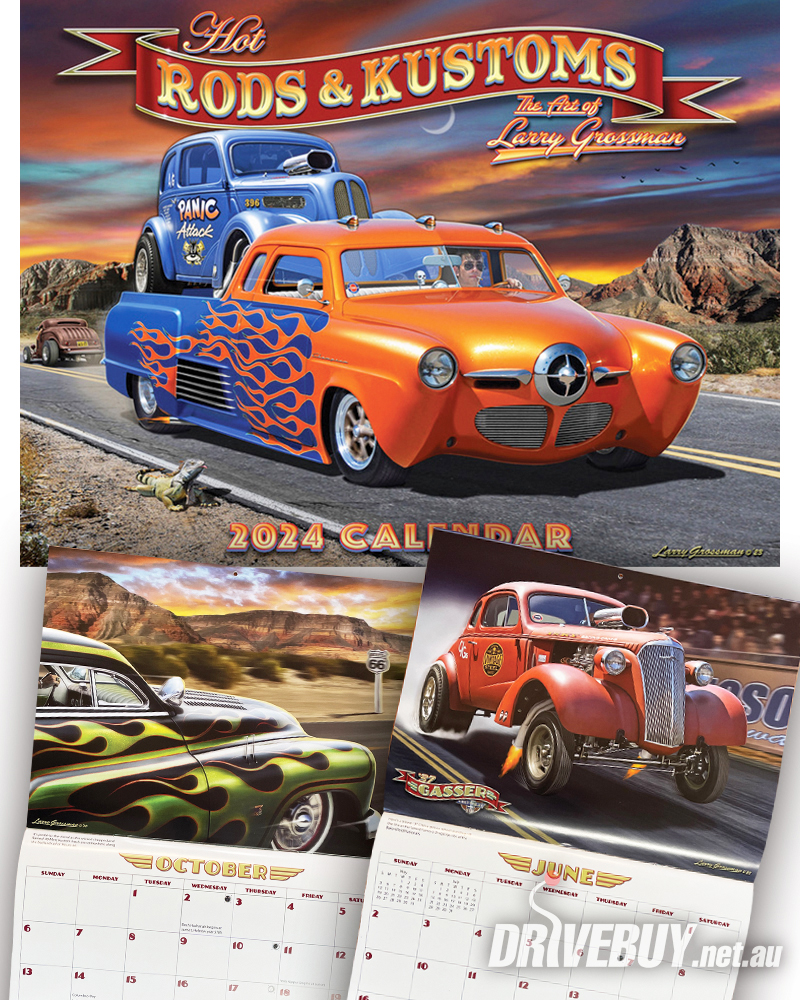 LarryGrossman2024HotRodCalendarCoverpromo1 Cruzin Magazine